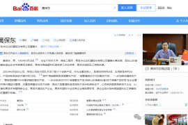Председатель правления компании Qingdao Huashida Machinery Co., Ltd. Хуан Баодун вошёл в энциклопедическую статью Baidu Baike